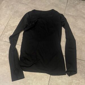 Lululemon Classic Black Long Sleeve Women's Top